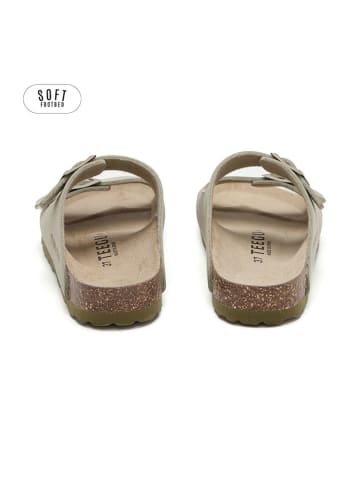 teegu Klapki w kolorze khaki