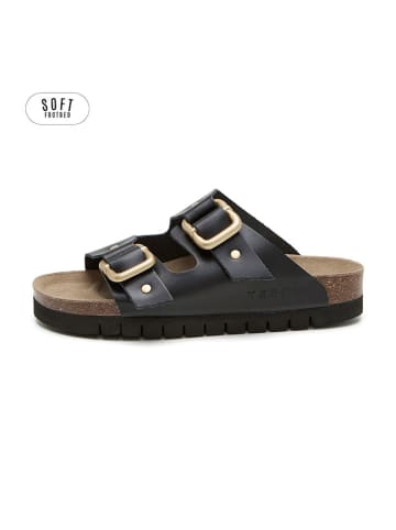 teegu Leren slippers zwart