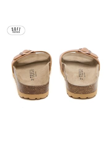 teegu Pantoletten in Roségold