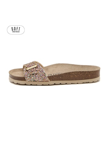 teegu Pantoletten in Gold