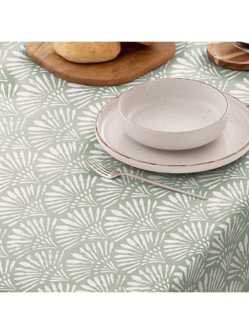 Mint Rugs Tischdecke "Nordic Arlo" in Weiß/ Grün