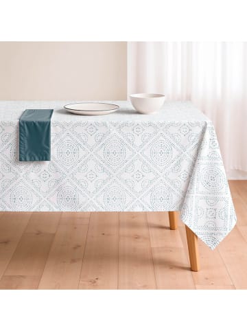 Mint Rugs Tafelkleed "Nordic Broklin" wit/blauw
