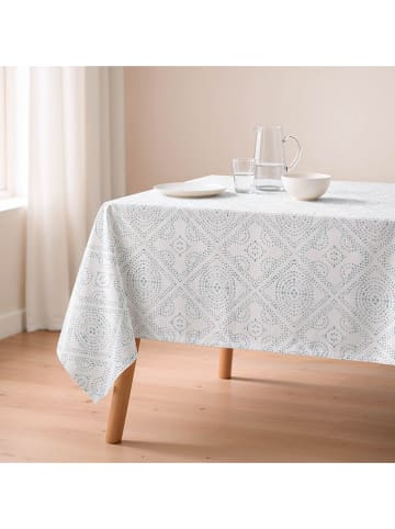 Mint Rugs Tafelkleed "Nordic Broklin" wit/blauw