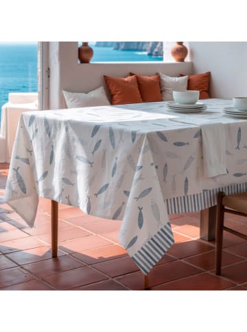 Mint Rugs Tafellaken "Summer Special Famara" wit/blauw