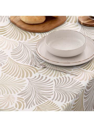 mint Deco Tischdecke "Nordic Izmir" in Weiß/ Beige