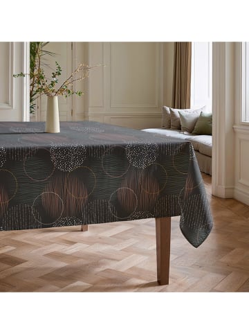 Mint Rugs Obrus "Nordic Naroa" w kolorze antracytowo-żółto-białym