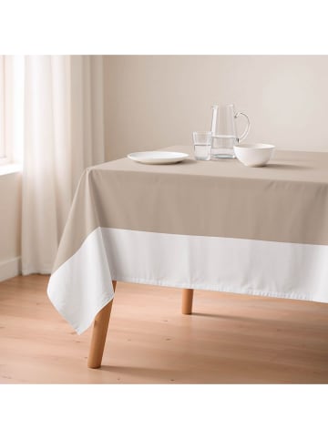 Mint Rugs Tischdecke "Basics Duo" in Beige/ Weiß
