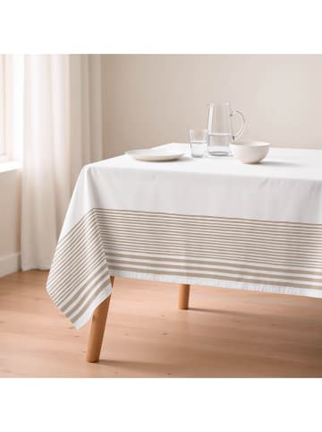 Mint Rugs Tischdecke "Basics Hazael" in Weiß/ Beige