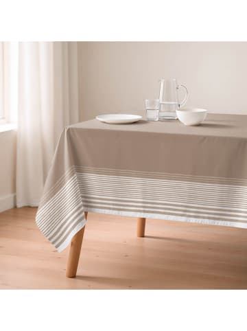 mint Deco Tafelkleed "Basics Hazael" beige/wit