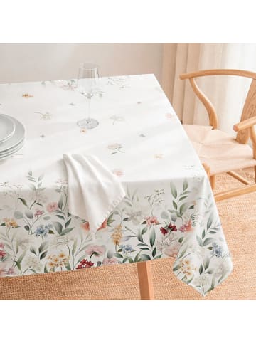 mint Deco Tischdecke "Floral Ariel" in Weiß/ Bunt