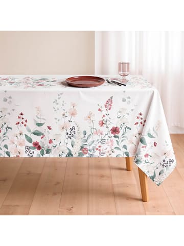 Mint Rugs Tafelkleed "Floral Isabella" wit/groen/roze