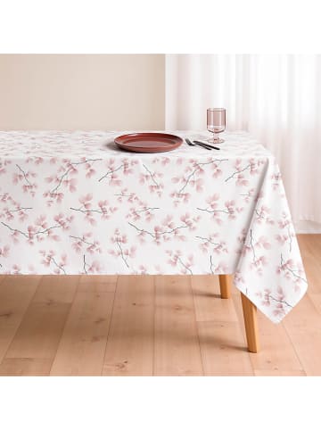 Mint Rugs Tafelkleed "Floral Lilou" wit/lichtroze