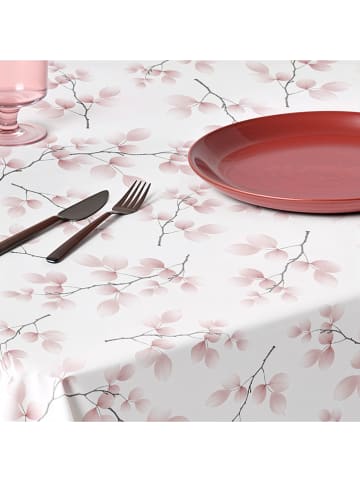 Mint Rugs Obrus "Floral Lilou" w kolorze biało-jasnoróżowym