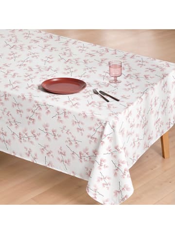 Mint Rugs Tafelkleed "Floral Lilou" wit/lichtroze