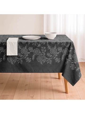 Mint Rugs Tafelkleed "Floral Taylor" zwart/grijs