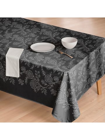 Mint Rugs Tafelkleed "Floral Taylor" zwart/grijs