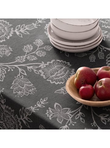 Mint Rugs Tischdecke "Floral Taylor" in Schwarz/ Grau
