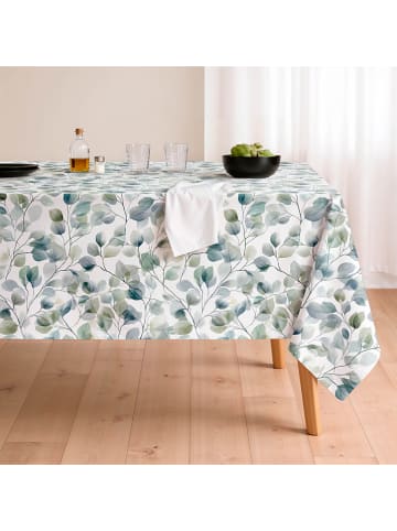 Mint Rugs Tafelkleed "Floral Zinia" wit/groen