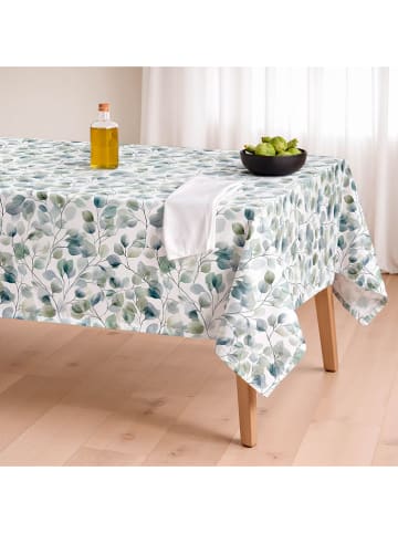 Mint Rugs Tafelkleed "Floral Zinia" wit/groen