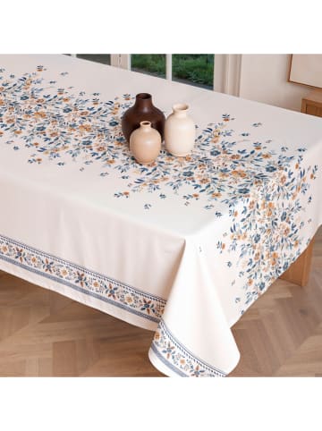 Mint Rugs Obrus "Floral And Tropical Iona" w kolorze biało-niebiesko-żółtym