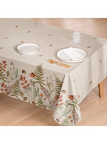 Mint Rugs Obrus "Natural Vitta" w kolorze kremowo-zielono-pomarańczowym