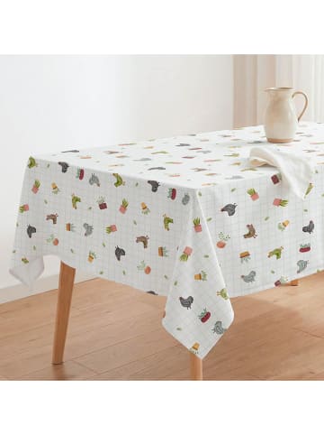 Mint Rugs Tafellaken "Farm" wit/meerkleurig