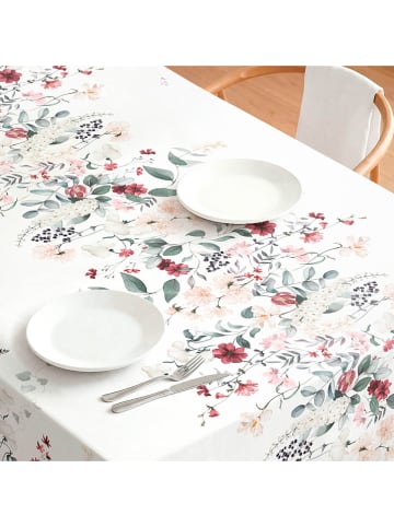 Mint Rugs Tafelkleed "Rosalia" wit/groen/rood