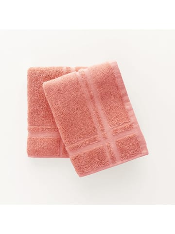 Mint Rugs 2-delige set: theedoeken koraalrood