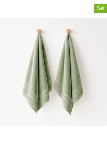 Mint Rugs 2-delige set: theedoeken groen