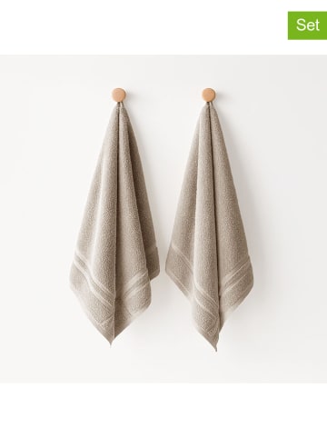 Mint Rugs 2-delige set: theedoeken taupe