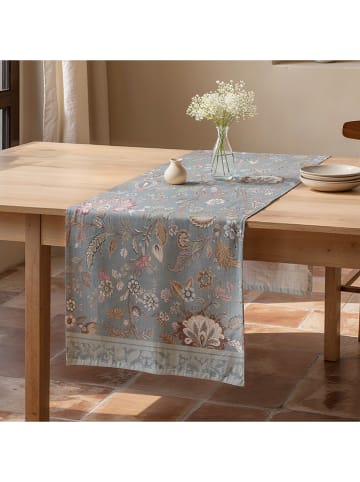 Mint Rugs Tafelloper "Ayana" lichtblauw/meerkleurig