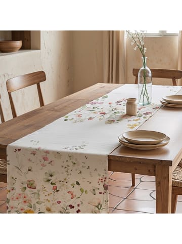 Mint Rugs Tafelloper "Durana" wit/meerkleurig