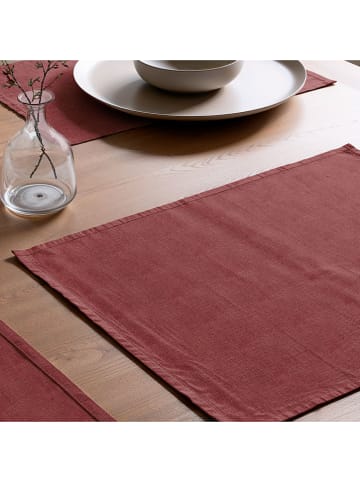 Mint Rugs 2-delige set: placemats "Indra" rood - (L)50 x (B)40 cm