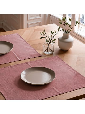 Mint Rugs 2-delige set: placemats "Indra" lichtroze - (L)50 x (B)40 cm