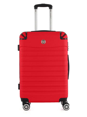 Canadian Peak 5tlg. Hardcase-Trolleyset "Shokeak" in Rot
