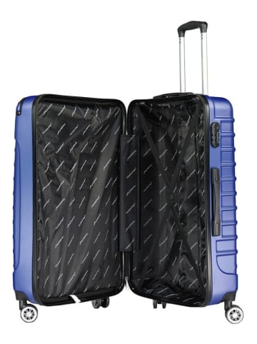 Canadian Peak 5-delige hardcase-trolleyset "Shockeak" blauw