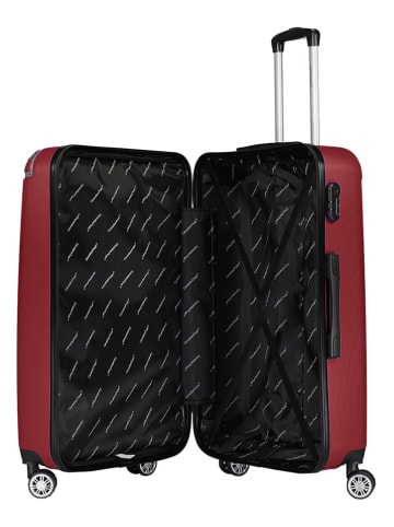 Canadian Peak 5-delige hardcase-trolleyset "Softlesseak" bordeaux