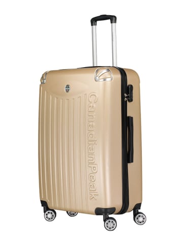 Canadian Peak 5-delige hardcase-trolleyset "Softlesseak" goudkleurig