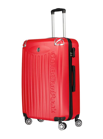 Canadian Peak 5tlg. Hardcase-Trolleyset "Softlesseak" in Rot