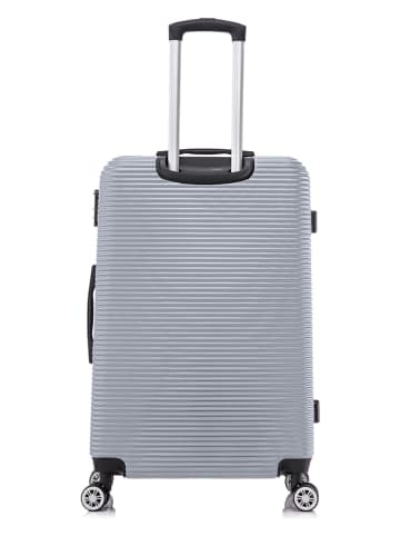 Canadian Peak 5-delige hardcase-trolleyset "Solomuneak" zilverkleurig