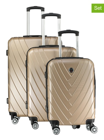 Canadian Peak 3-delige hardcase-trolleyset "Salamanqueak" beige
