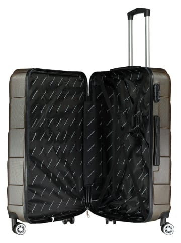 Canadian Peak 3tlg. Hardcase-Trolleyset "Salamanqueak" in Braun