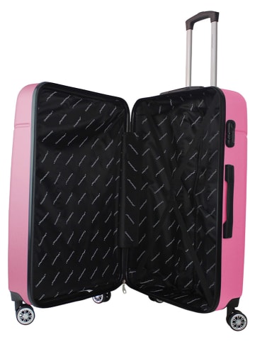 Canadian Peak 3tlg. Hardcase-Trolleyset "Santiagoeak" in Rosa