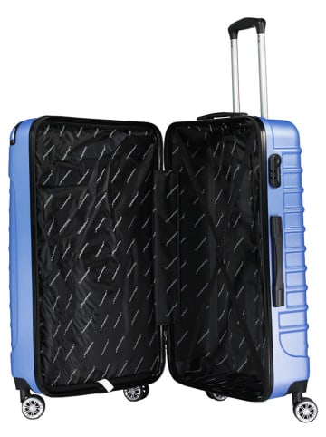 Canadian Peak 3-delige hardcase-trolleyset "Shockeak" blauw