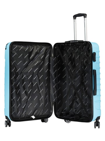 Canadian Peak 3-delige hardcase-trolleyset "Shockeak" lichtblauw