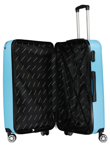 Canadian Peak 3tlg. Hardcase-Trolleyset "Softlesseak" in Hellblau