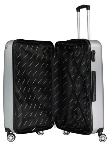 Canadian Peak 3-delige hardcase-trolleyset "Softlesseak" zilverkleurig