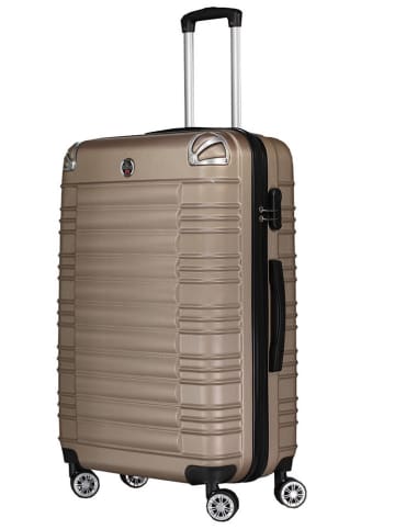 Canadian Peak 3tlg. Hardcase-Trolleyset "Sourcingeak" in Hellbraun