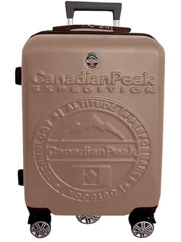 Canadian Peak 3tlg. Hardcase-Trolleyset "Stanisleak" in Hellbraun