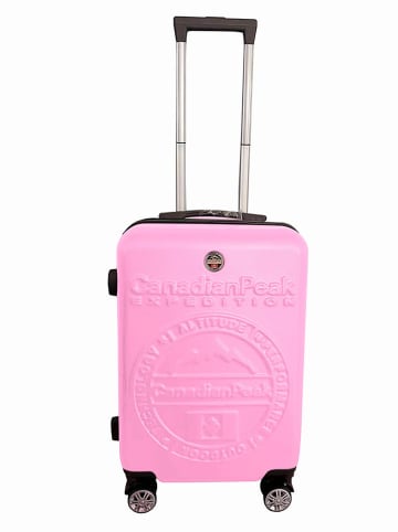 Canadian Peak 3tlg. Hardcase-Trolleyset "Stanisleak" in Rosa